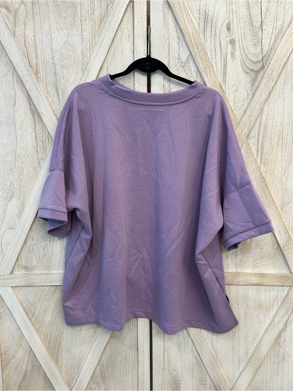 Zenana Outfitters Relaxed Lavender Boxy Top - Picture 2 of 8